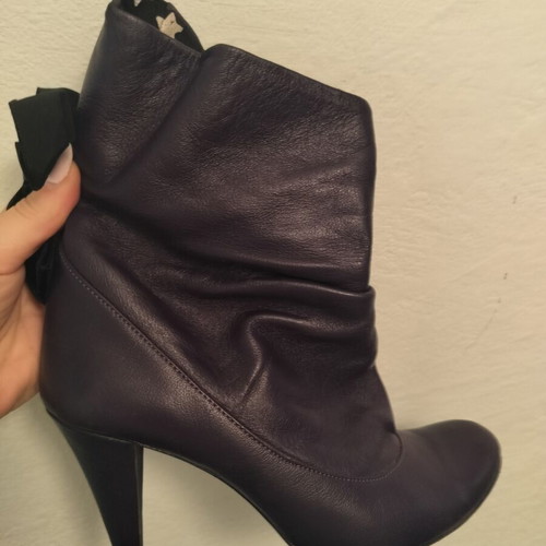 Ankle boots purple used, size 37