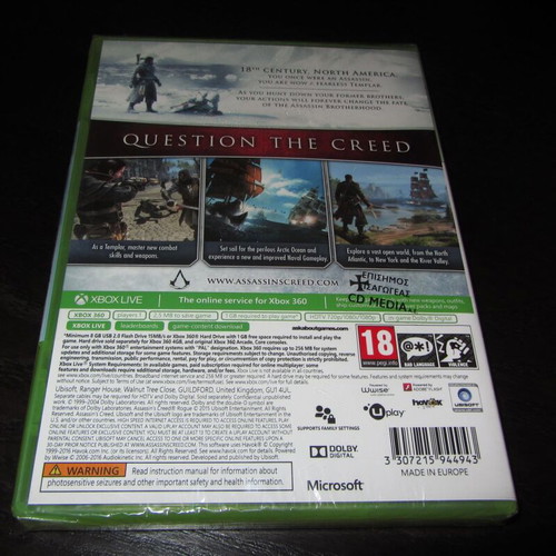 Assassins Creed Rogue Xbox 360 new sealed