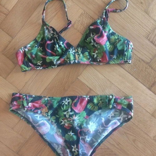 Princesse TamTam Bikini new, size S with flamingo print