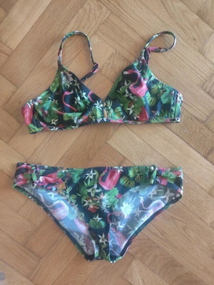 Princesse TamTam Bikini new, size S with flamingo print