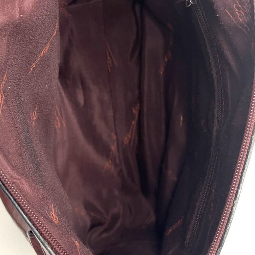 Aigner Burgundy Vintage Leather Handbag used