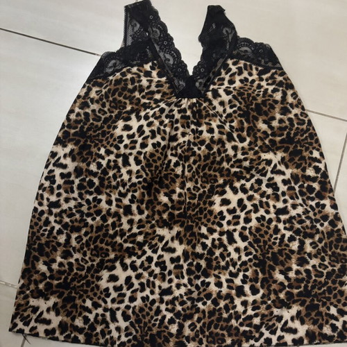 Animal Print Set Top and Pants new, black and beige