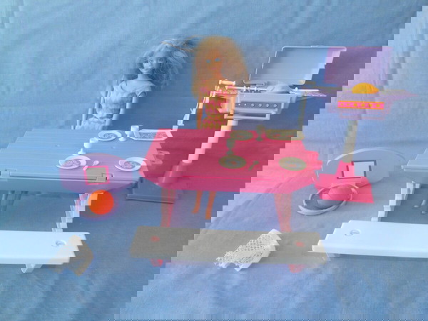 BARBIE WEEKEND COOKOUT FUN SET 1991