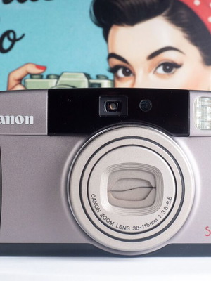 Canon Prima Super 115 35mm Film Camera used with 38-115mm Zoom Lens