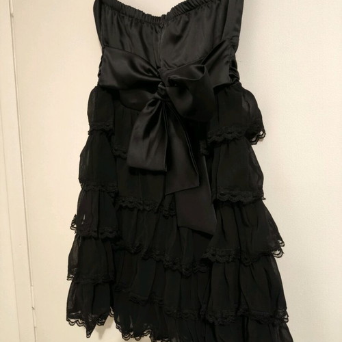 Black mini dress Zic Zac new strapless with lace and bow