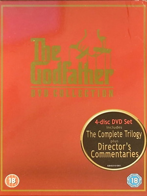 The Godfather DVD μεταχειρισμένο, πλήρης τριλογία σε 4 δίσκους