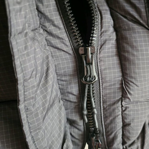 Superdry longline puffer like new, gray, size M
