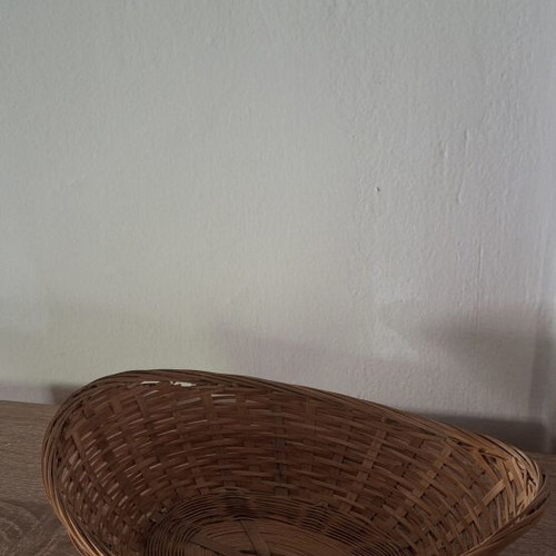 Handmade wicker basket for storage and decoration