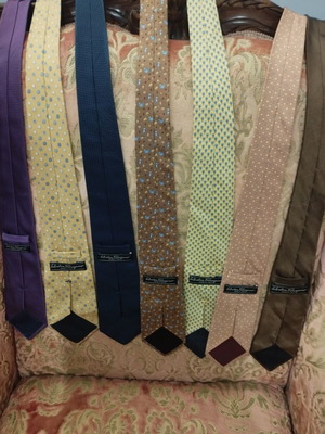 Salvatore Ferragamo silk ties pack of 7 like new