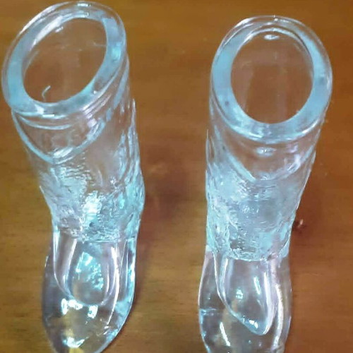 Jim Beam Collectible Shot Glasses Set of 2 Like New