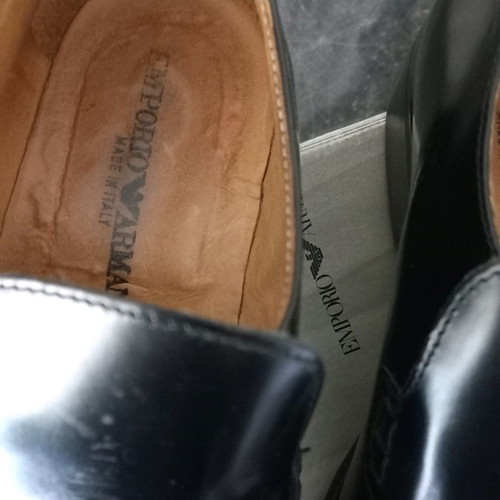 Emporio Armani men's shoes used, size 40, black