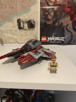 Lego Star Wars Obi Wan Kenobi jet with figure