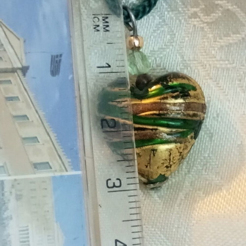 Murano bead necklace with cord