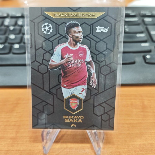 Bukayo Saka Topps Champions League Black Edge Edition Arsenal card new