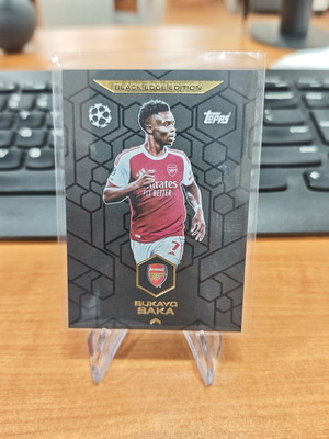 Bukayo Saka Topps Champions League Black Edge Edition Arsenal card new
