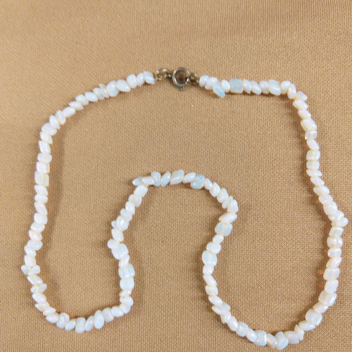 Short necklace with ivory stones used, 1960s from Sudan
