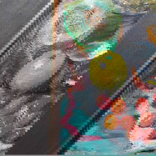 Oil painting on canvas by Christos Pallantzas, like new, still life