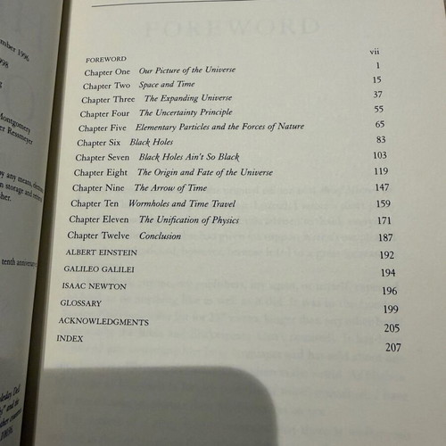 A Brief History of Time by Stephen Hawking like new, English edition