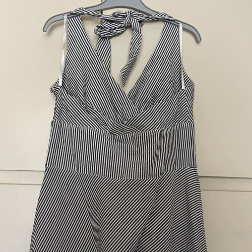 H&M backless dresses size 42 like new, gray and soft green