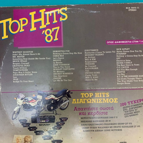 Top Hits 87 double record used