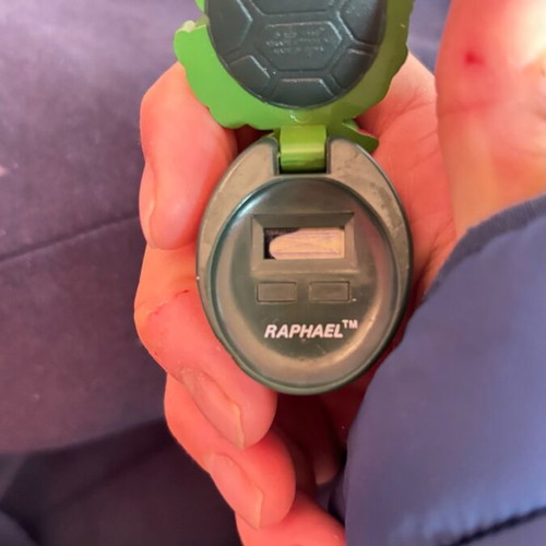 TMNT Raphael mini gadget used with figure and digital watch 1998