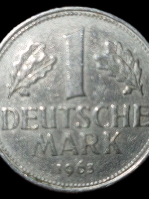 German mark 1963 like new, cupronickel