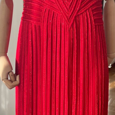 Haute Couture evening dress Carlo Pignatelli 100% silk size 46 new