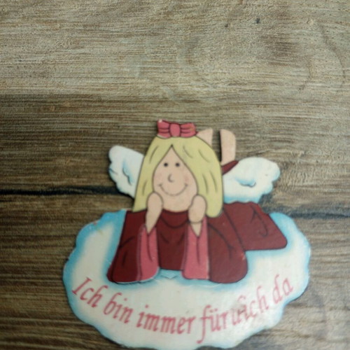 Tin decorative angel stickers pack of 8, new