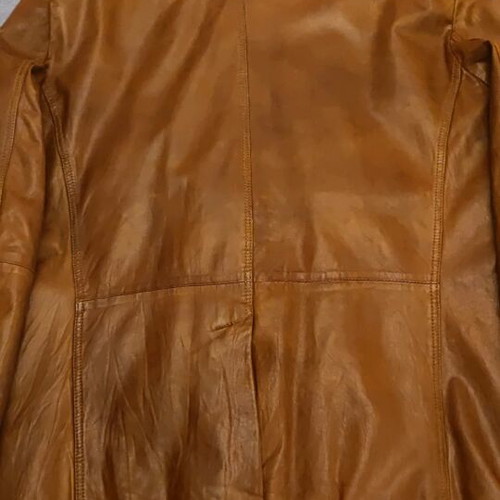 Milestone men's leather jacket like new, tan color, size XL