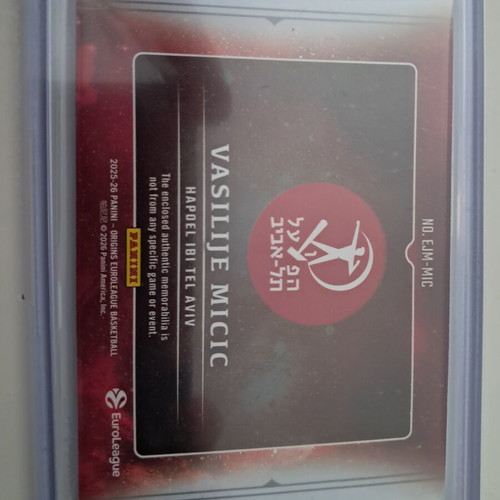 Vasilije Micic Origins 2025-26 patch card, numbered 63/75