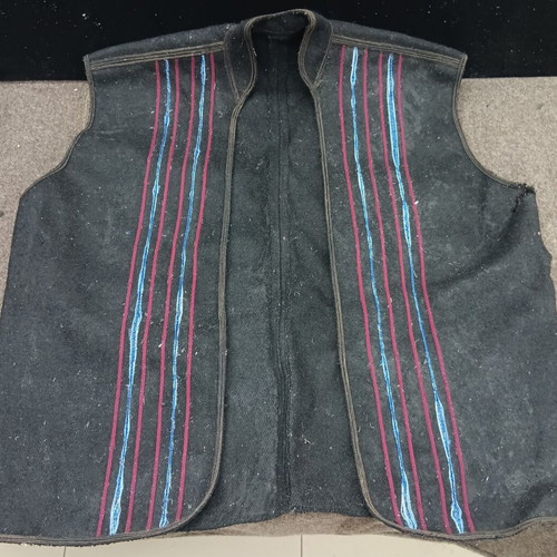 Collectible traditional costume vests used, set of 5 pieces
