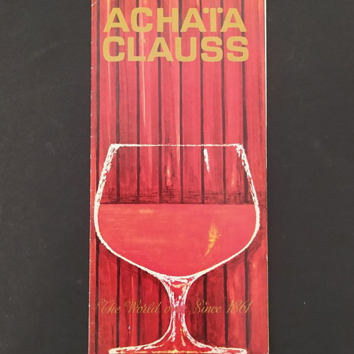 Achaia Clauss promotional brochure used, 1960s