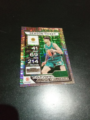 Juancho Hernangomez Panathinaikos BC 2025-26 Panini Contenders EuroLeague card like new