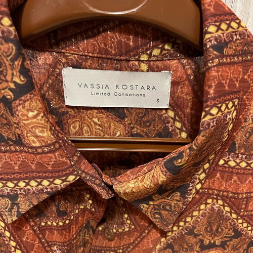 Vassia Kostara Boho Set new, brown skirt and blouse