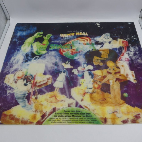 Looney Tunes Space Jam McDonalds promotional sign used