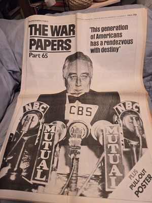 The War Papers μέρος 65 μεταχειρισμένο, εφημερίδα Β' Παγκοσμίου Πολέμου