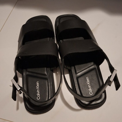 Calvin Klein men's black sandals size 46 new