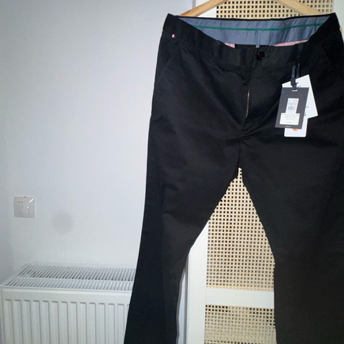 Black Chino Pants 38/34 Tommy Hilfiger New
