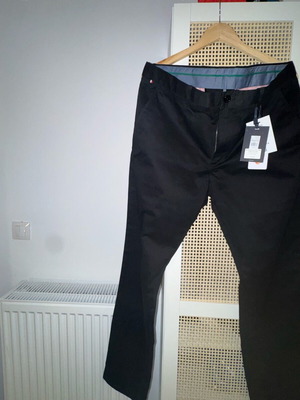 Black Chino Pants 38/34 Tommy Hilfiger New