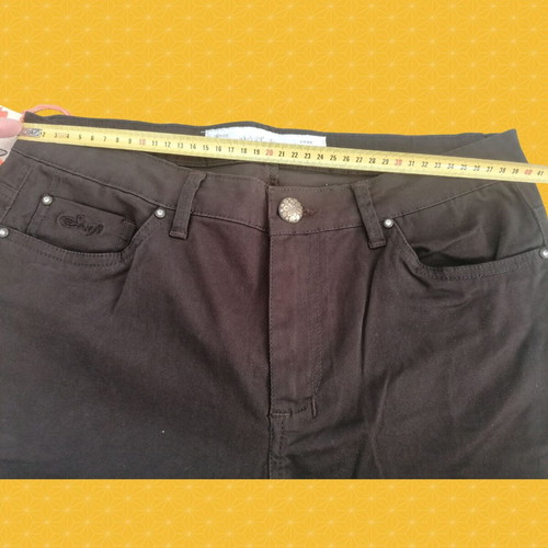 Shaft Jeans Brown velvet texture pants Large new
