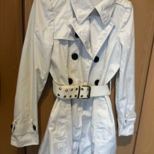 Zara coat S like new, black and white, cotton