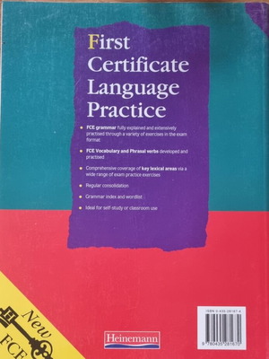 First Certificate Language Practice book new, English