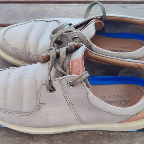 Clarks Cambro Lace men's casual shoes size 43 used, gray