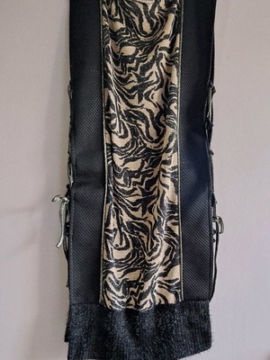 The Jerkins Μακρύ Τοπ Φόρεμα Γιλέκο Καινούργιο Μαύρο Μπεζ