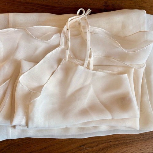 White transparent pajamas size M like new