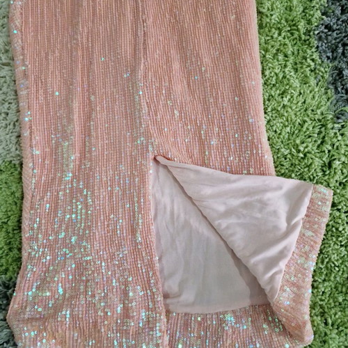 slim fit dress slacks Rent Lavish Alice Gold Puff Sleeve Pleated Sequin Mini Dress main image 0