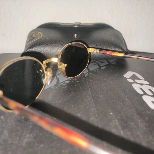 Bausch Lomb Ray Ban Oval Vintage Sunglasses with Tortoise Frame