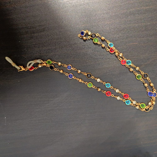 Glasses chain new, colorful beads