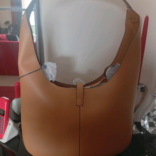 Leather shoulder bag Polo new, camel color