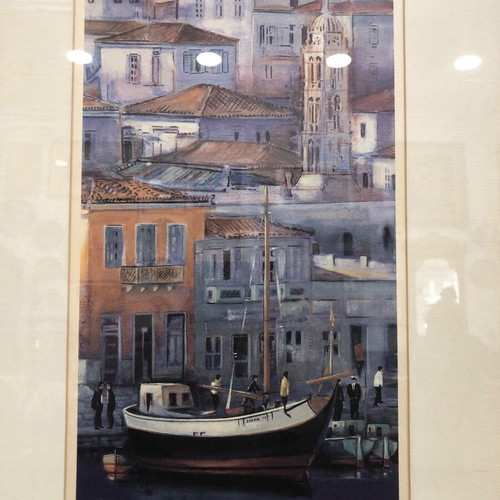 Chromolithograph Giannis Stavrou used “HYDRA” numbered 134/150
